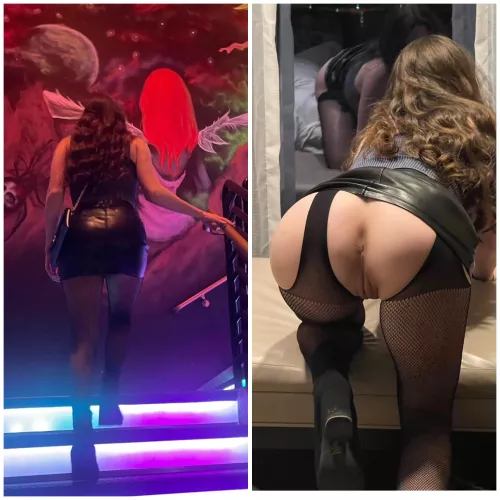 How the night started, vs how the night (f)inished 🫦🍑🤷🏻‍♀️