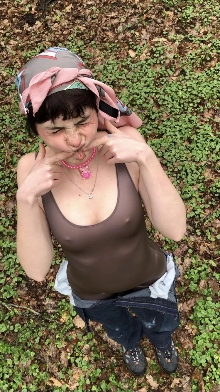 I am a fairy doing freaky things outside