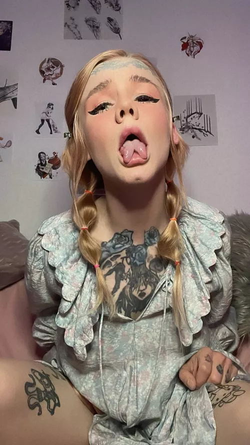 I got tattoos and a double tongue