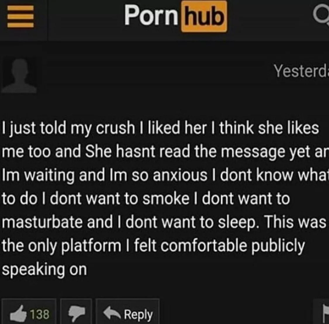 I told my crush I liked her