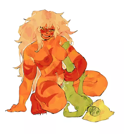 Jasper and Peridot scissoring