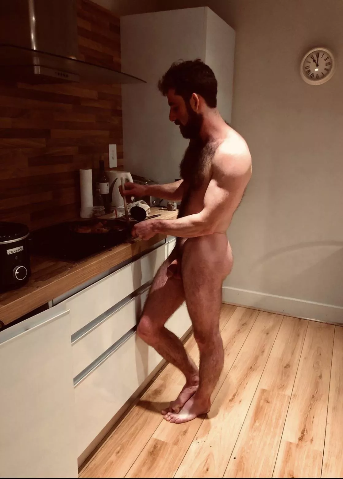 Love cooking in the nude!