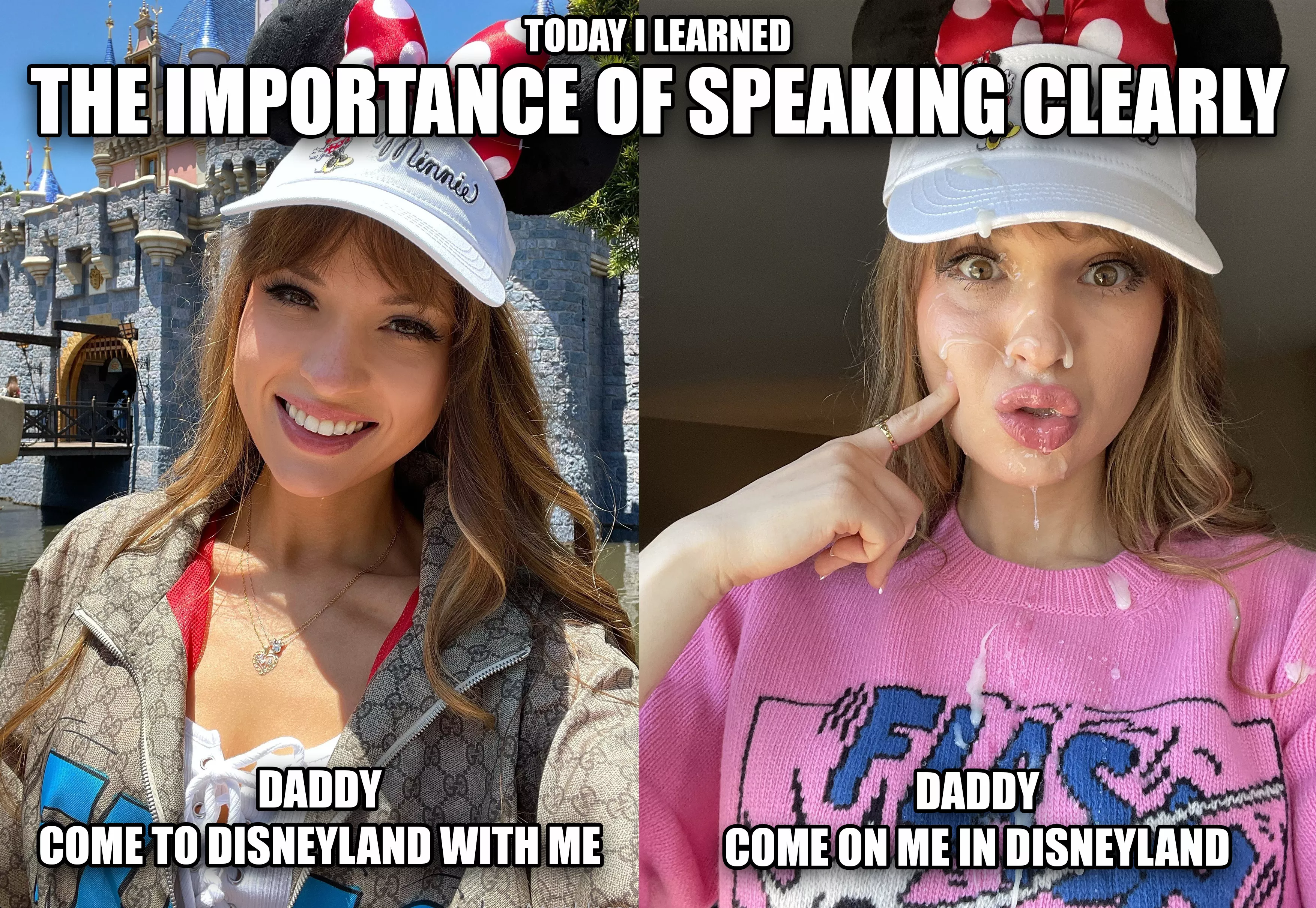 Sweetie, next time speak more clearly, ok?