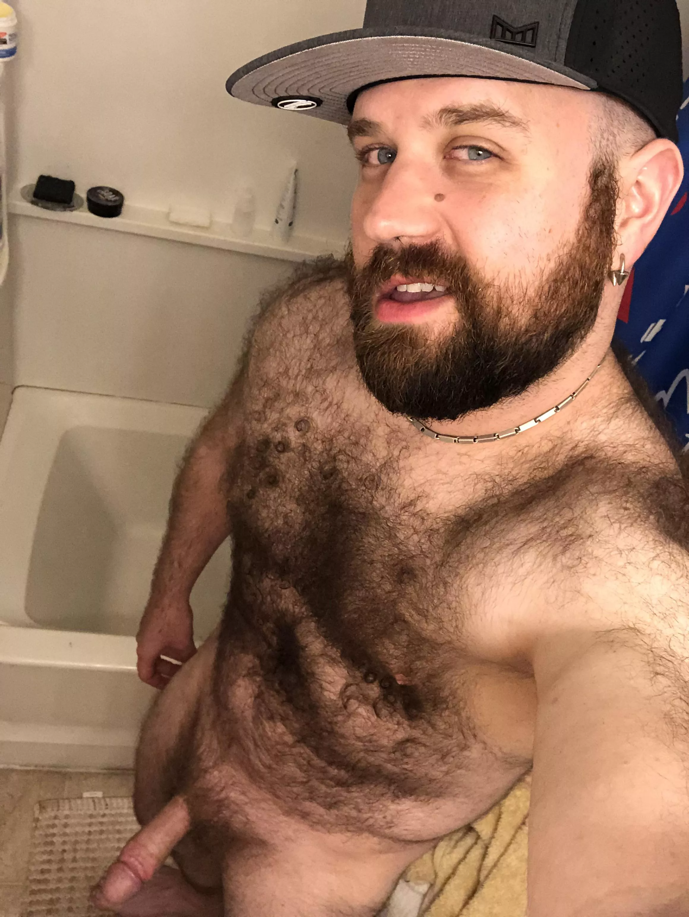 This bear is tingling with deep delight