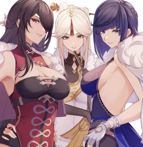 Three milfs for the chosen