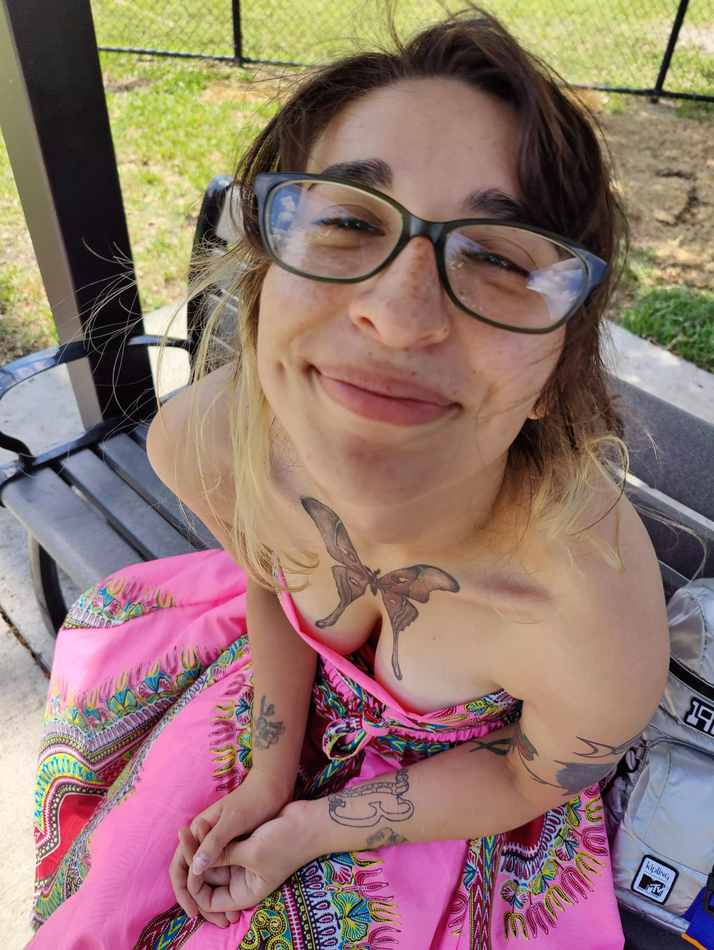 While at the park....