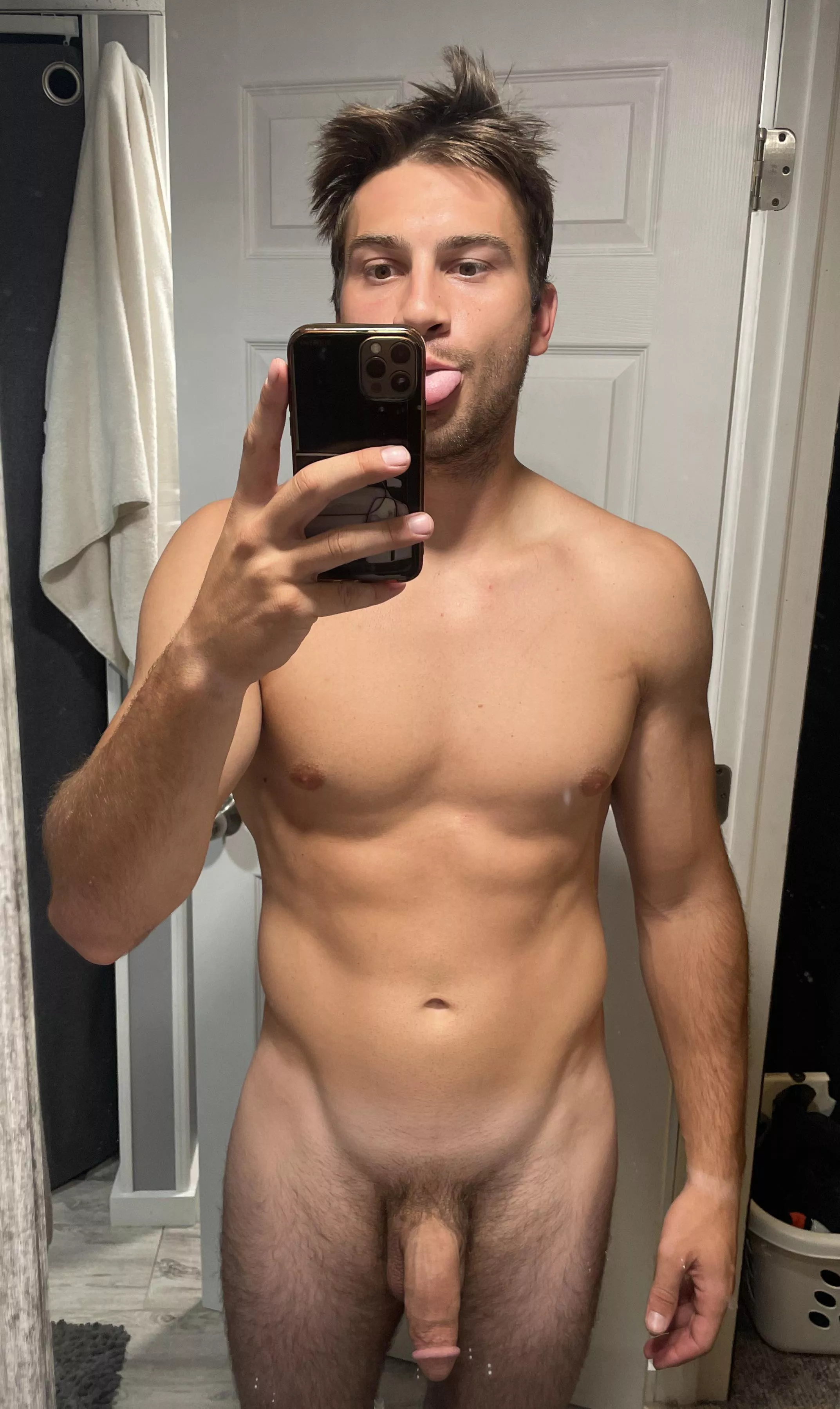 Bad hair day and a soft cock