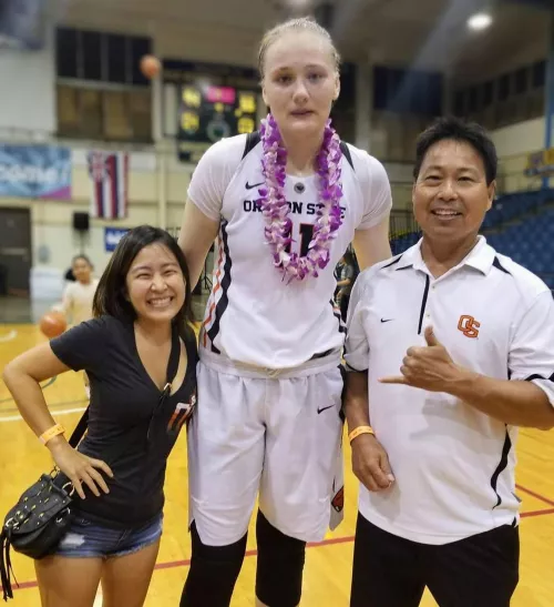 barely coming up to the chest