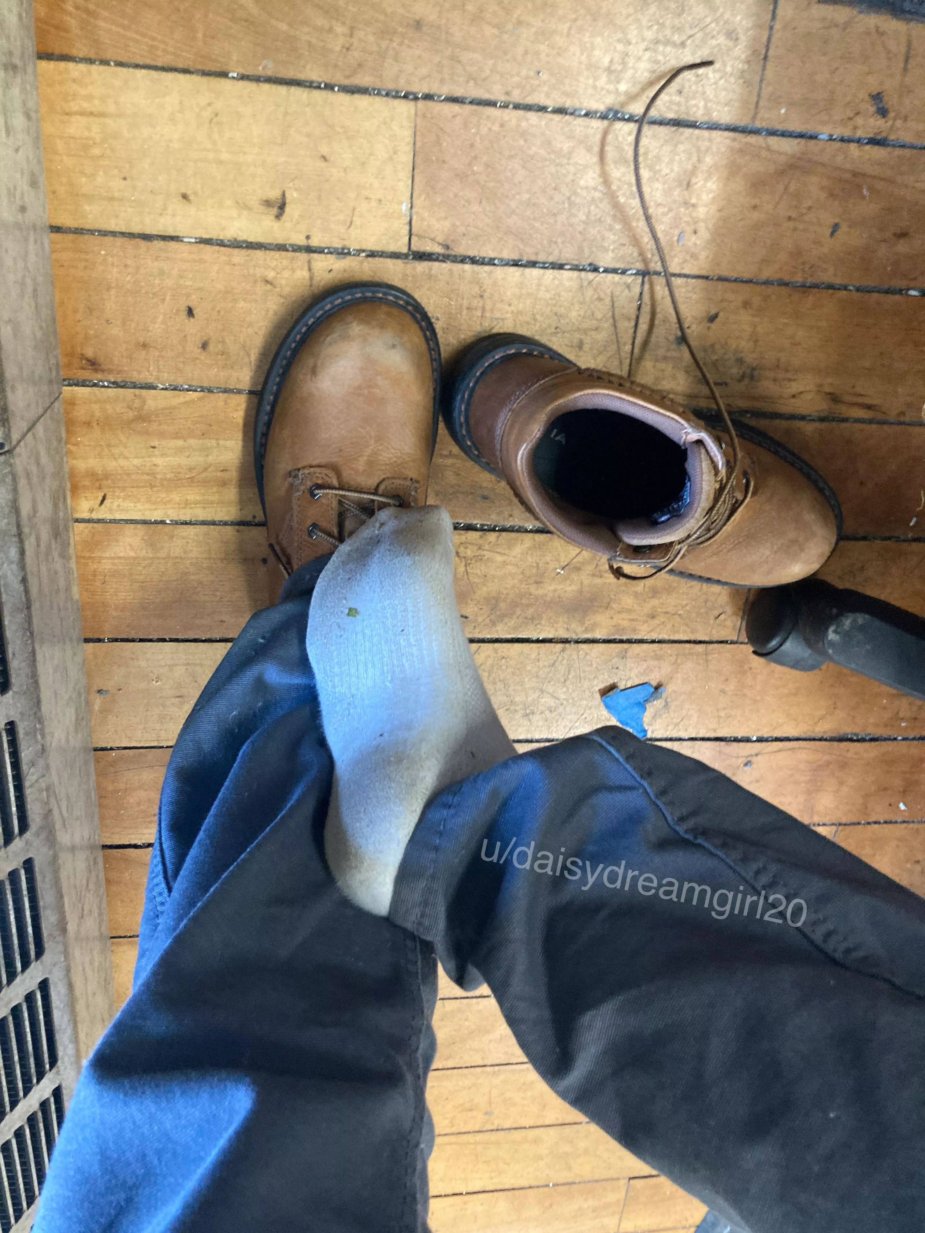 day 10 in my sweaty work boots still selling for $50 including tracked shipping [selling] [us]