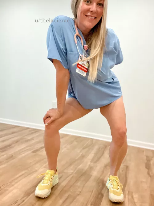 Did you page a blonde nurse?
