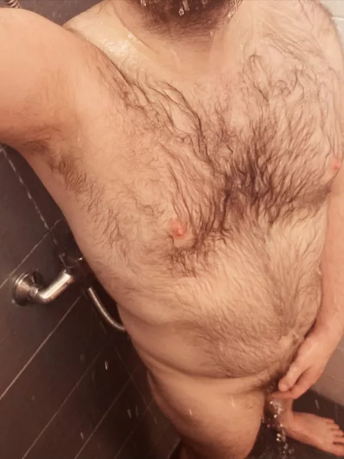 Enjoying hot watter…