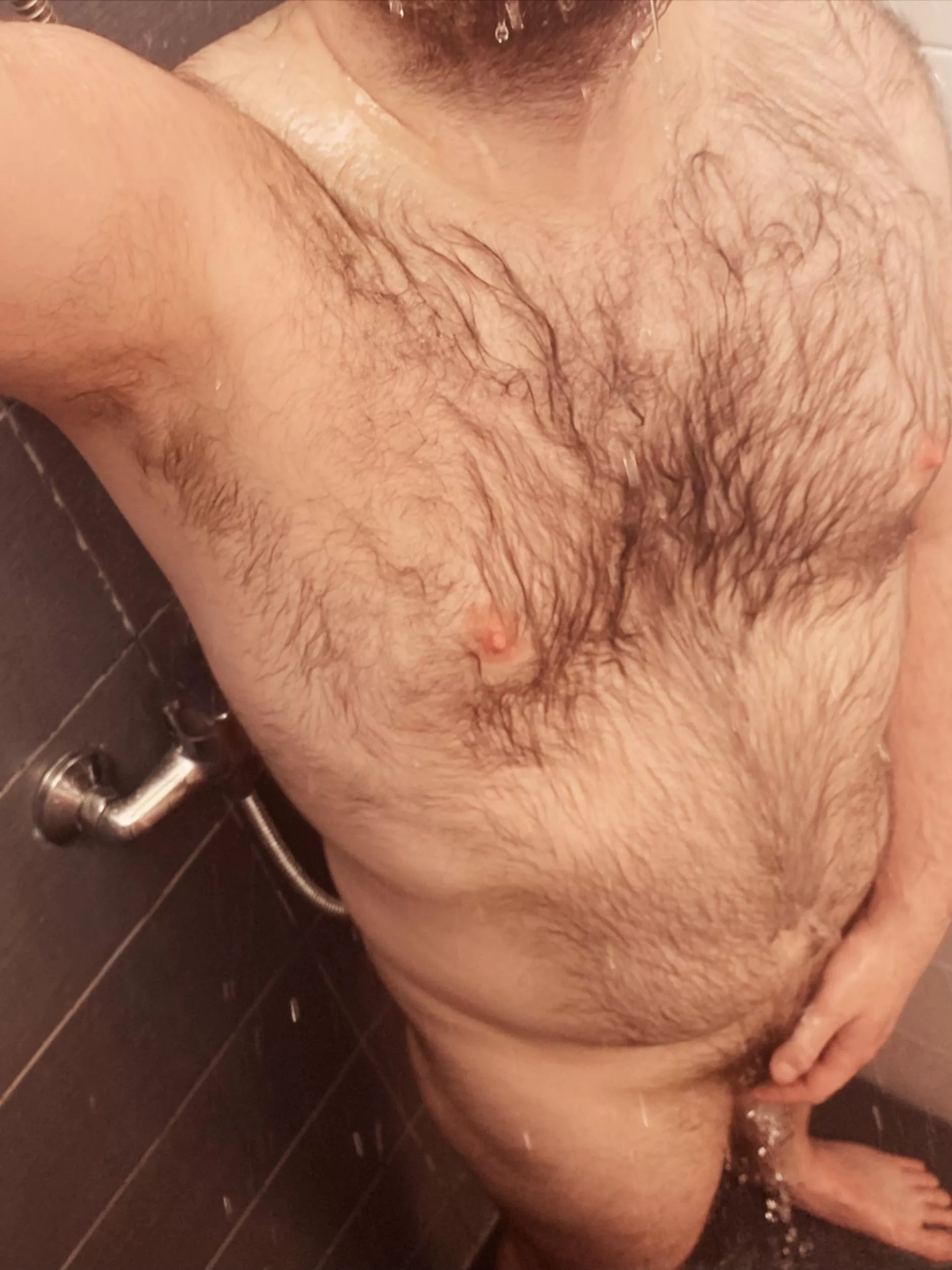 Enjoying hot watter…