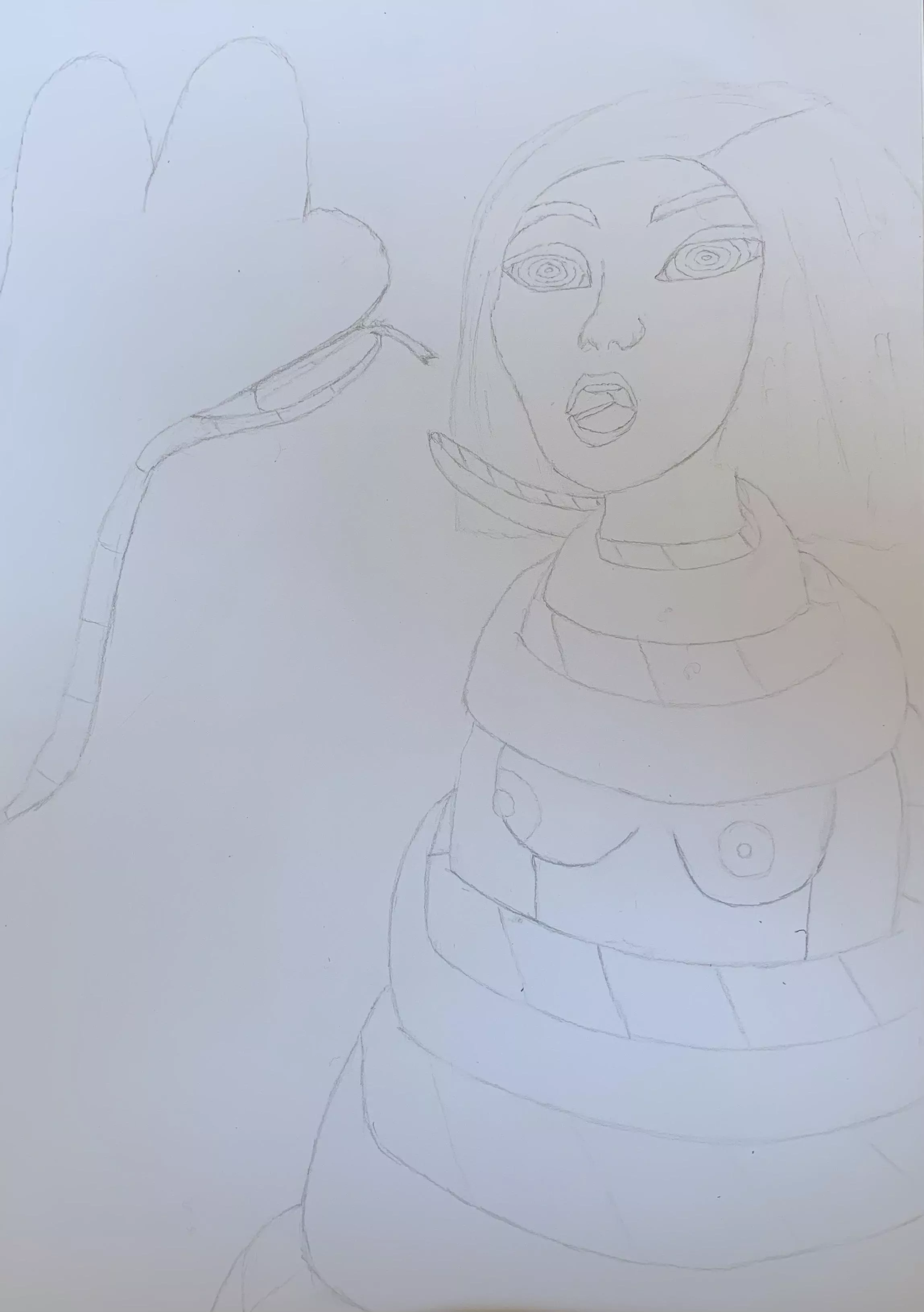 {image} Gwen Stacy coiled and ready to be eaten!