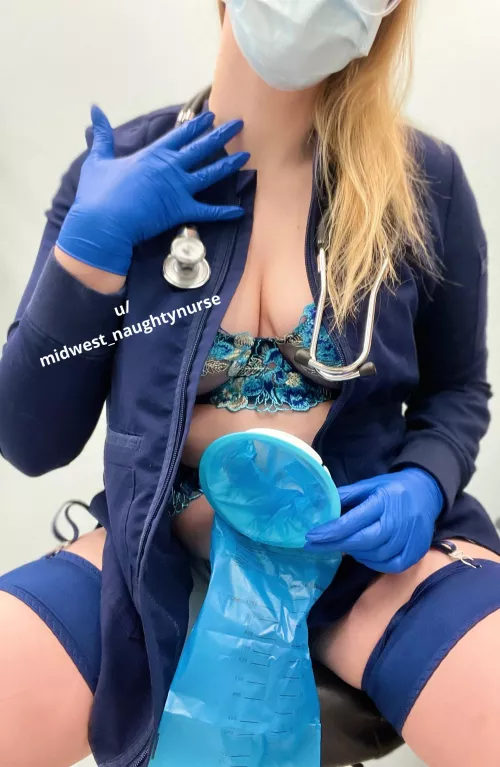 Nurse cleavage is perfect