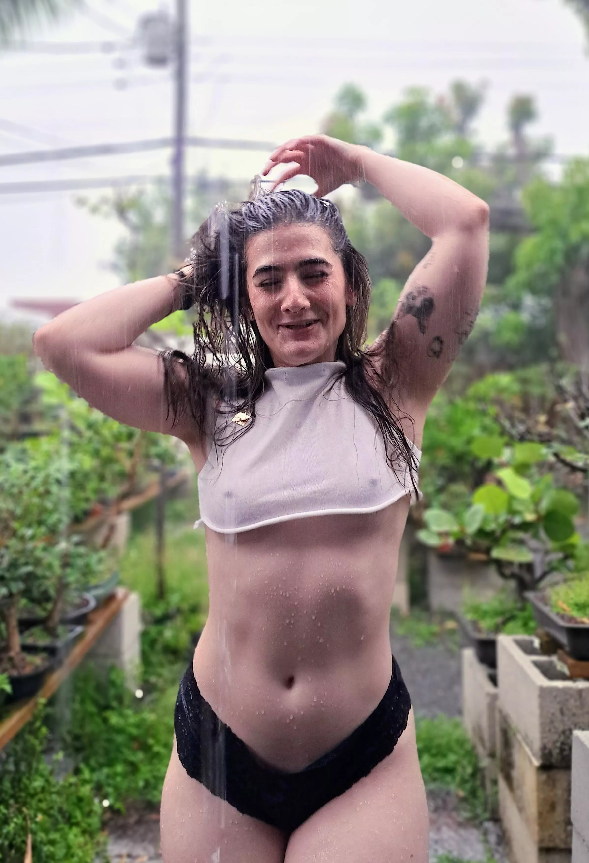 Rain and a White Tee