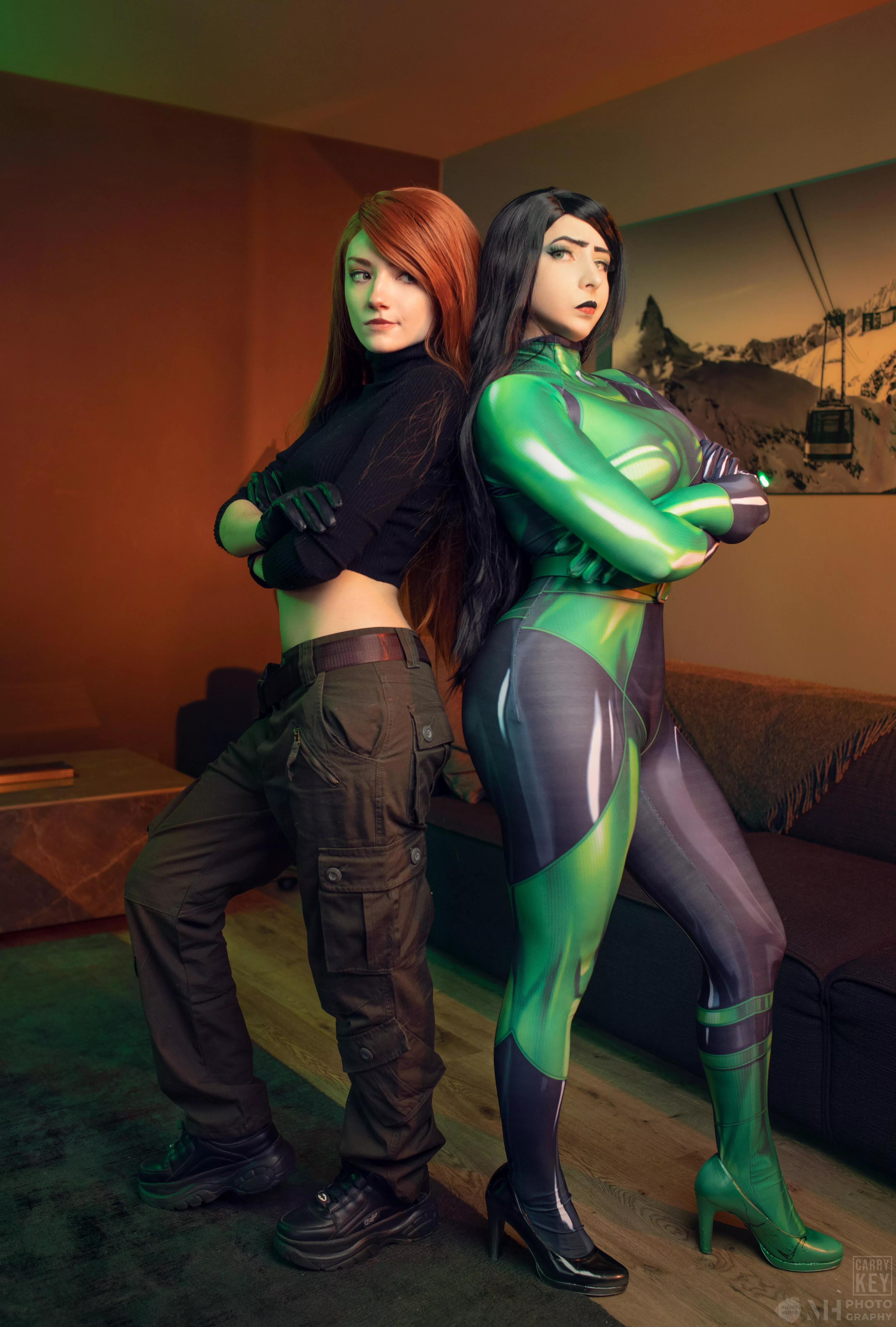 Shego x Kim Possible by Mikomihokina & CarryKey