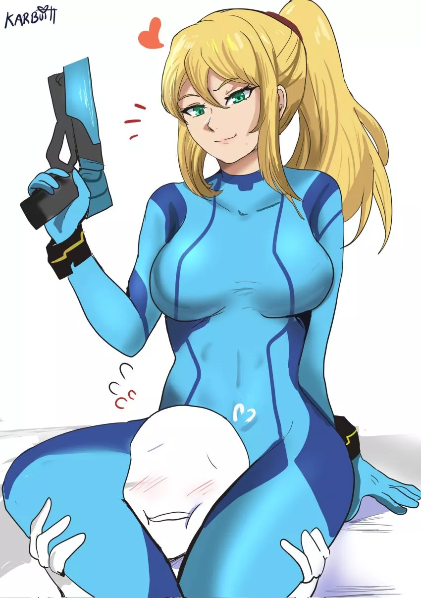 Squished by Samus' soft thighs