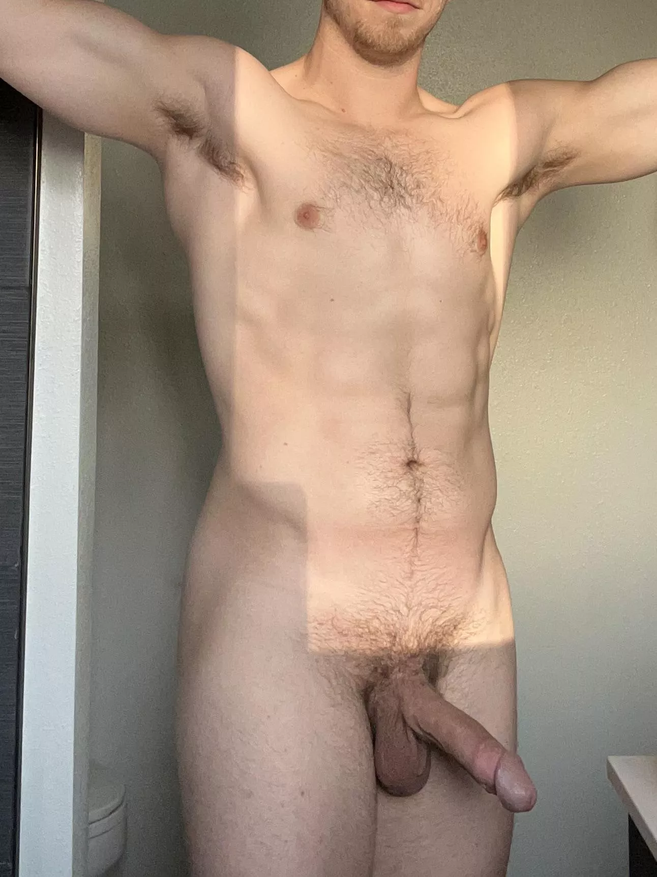 Super sweaty after the game ⚽️ need licked clean.