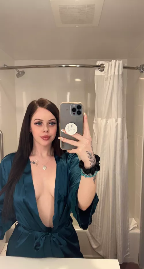 This robe is just as silky as my skin