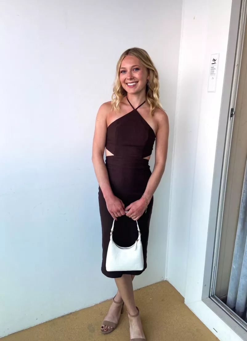 Tight dress pretty blonde