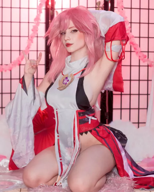 Yae Miko from Genshin Impact by Nanashi.Hana