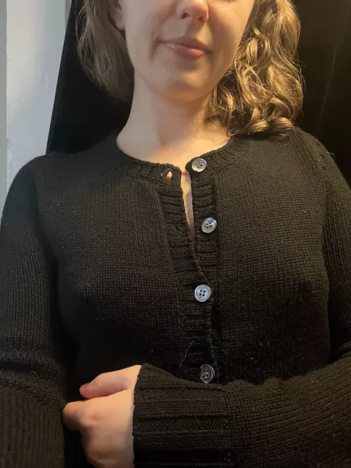 You would think they’d behave in a sweater!!