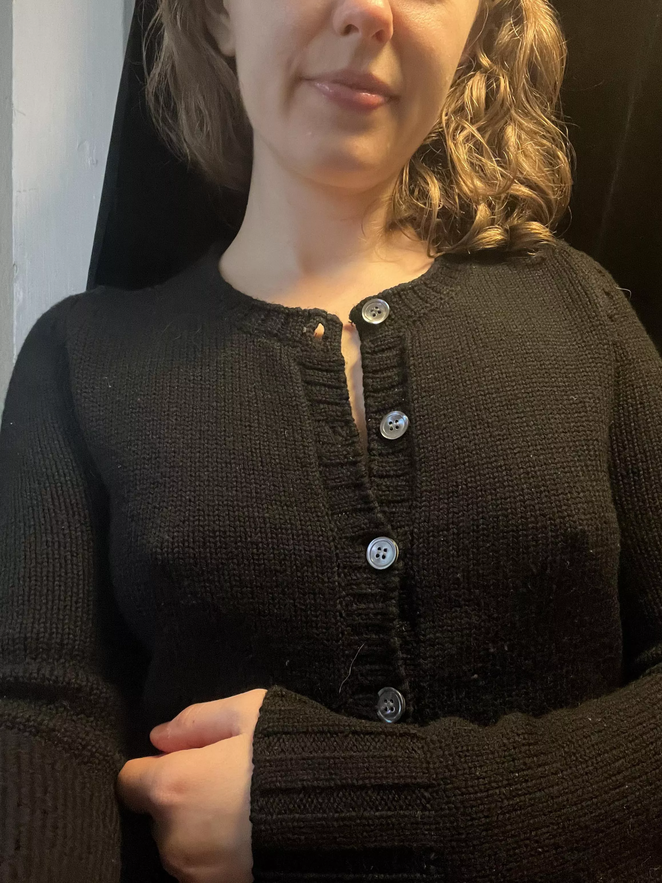 You would think they’d behave in a sweater!!