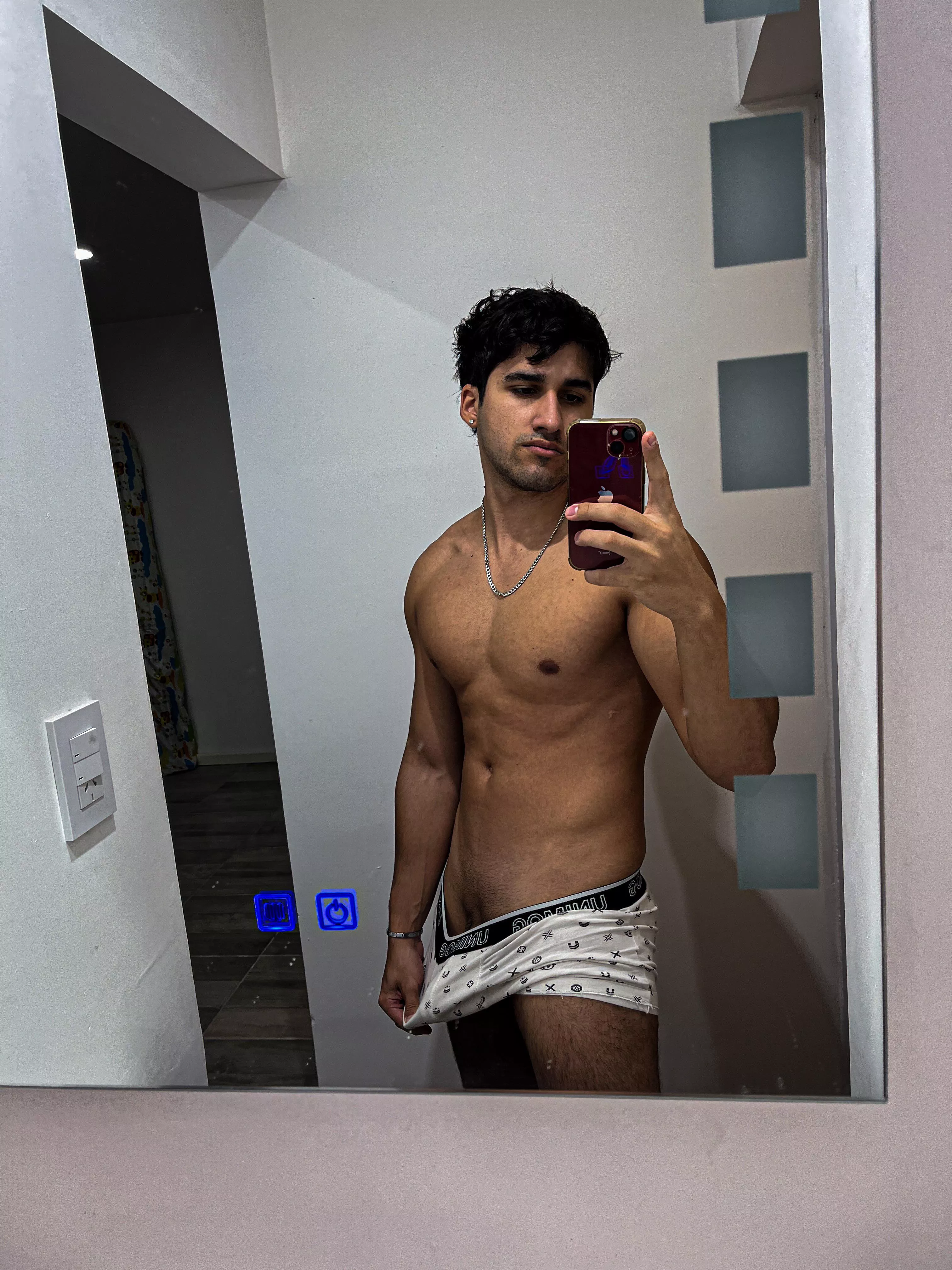 before shower