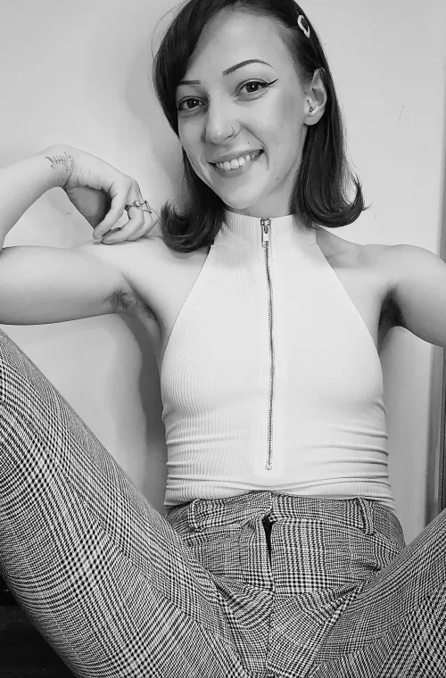 Black and white armpits