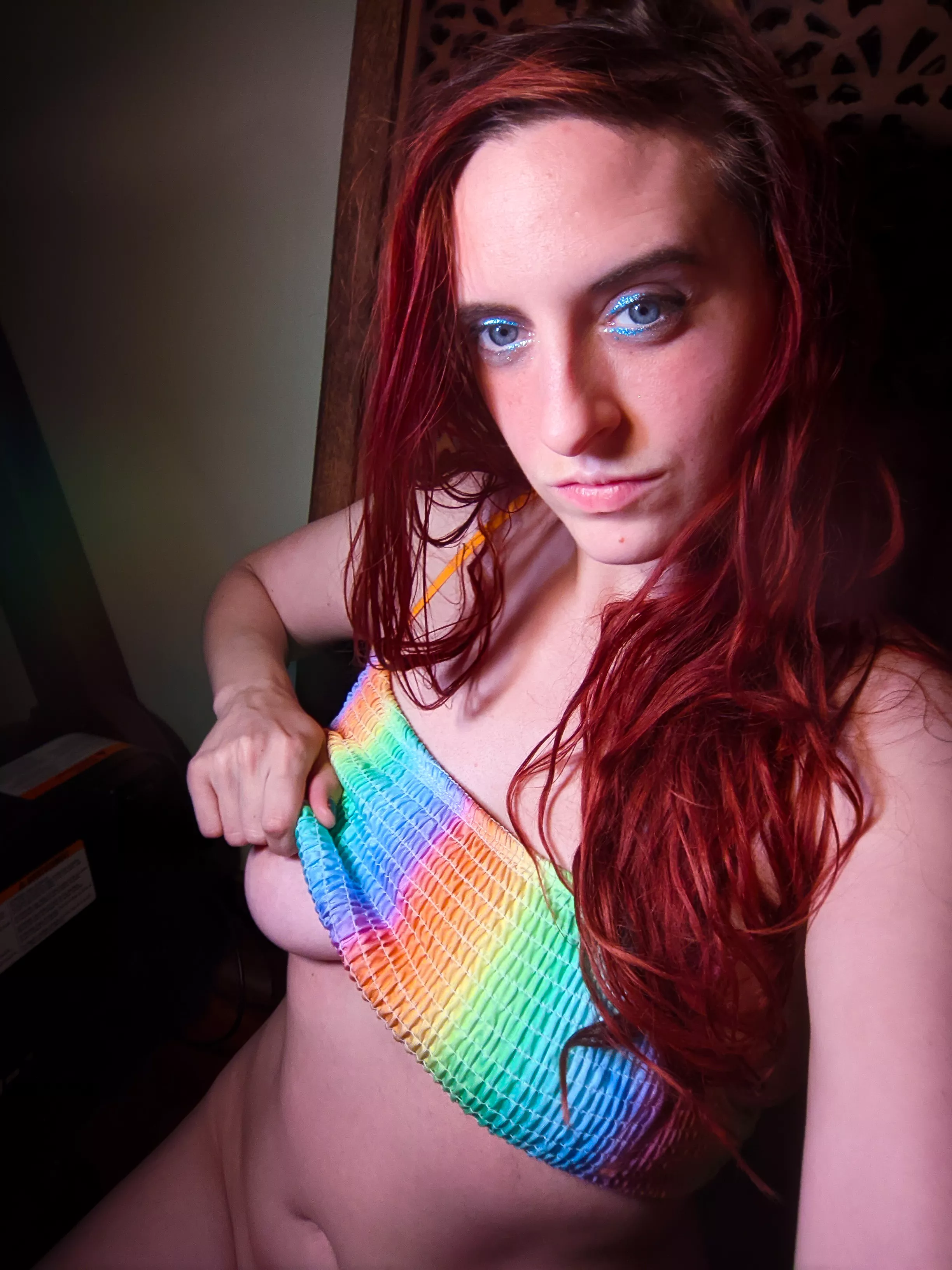 Feelin' a lil hot. 🥵 Should I take it off?