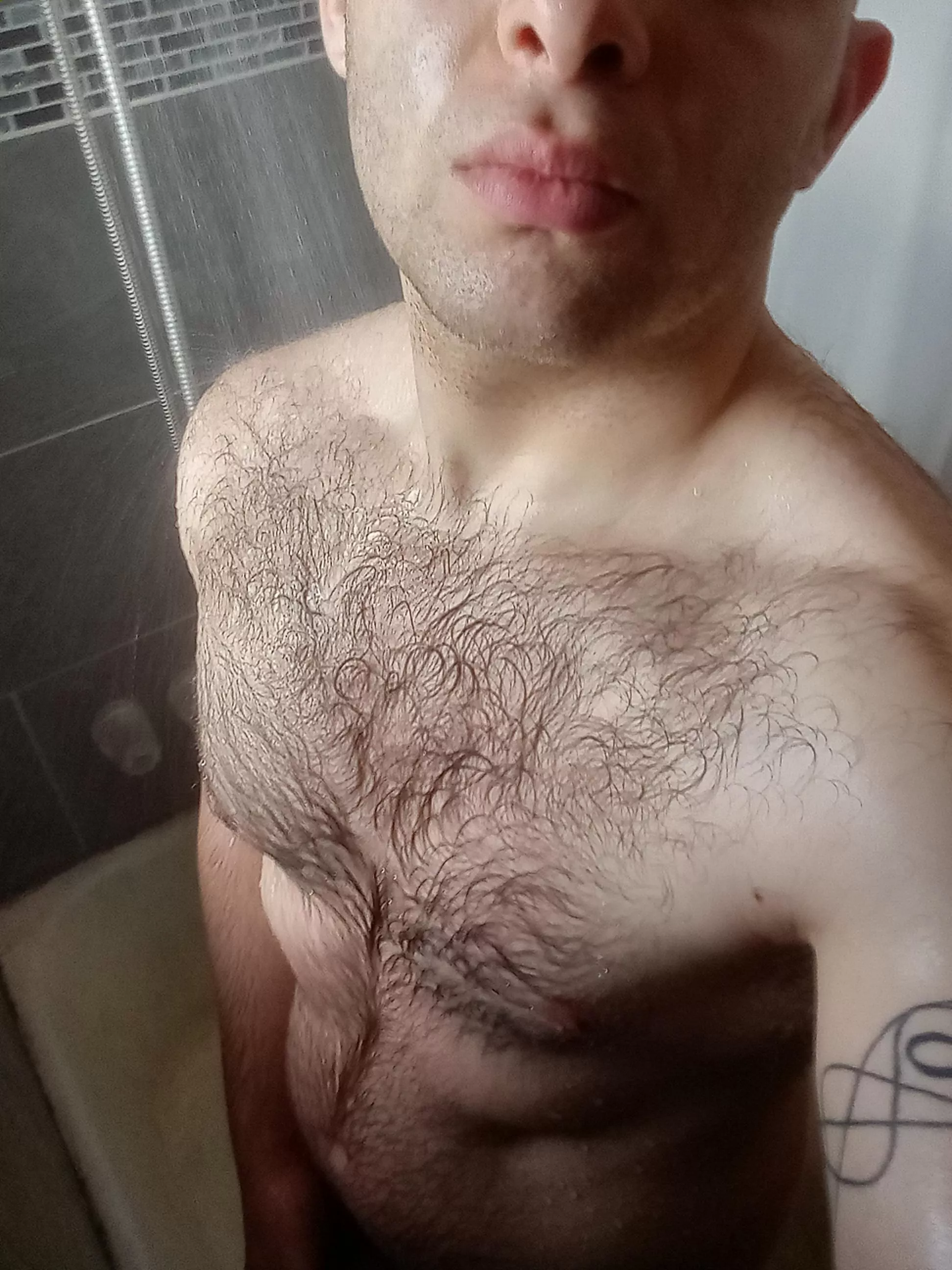 Having fun in the shower wink?