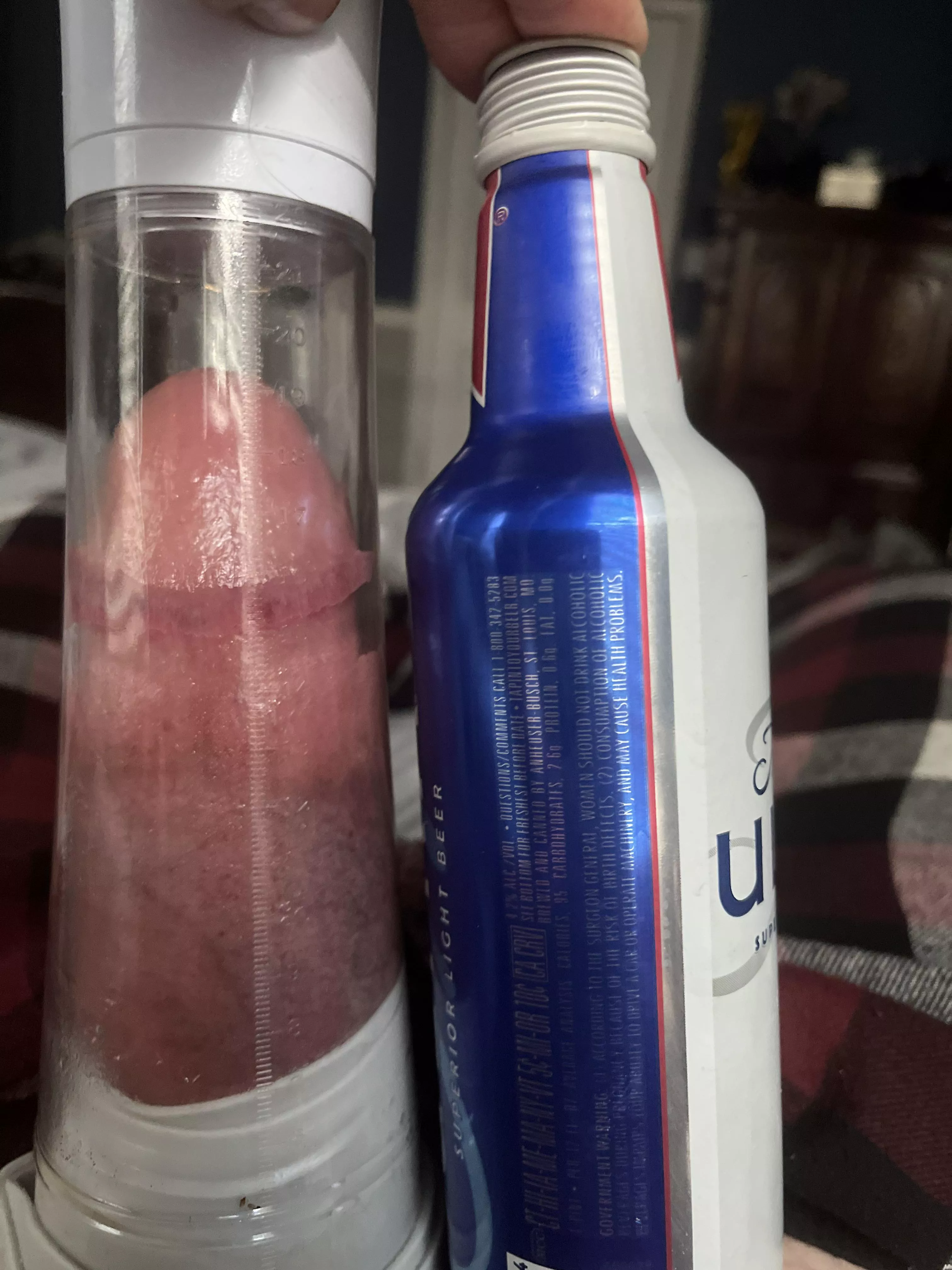 Husband sent me this on my way home! Almost split me in half! Sorry no pictures yet of when it was actually hard. But 13 inch tube it felt insane!