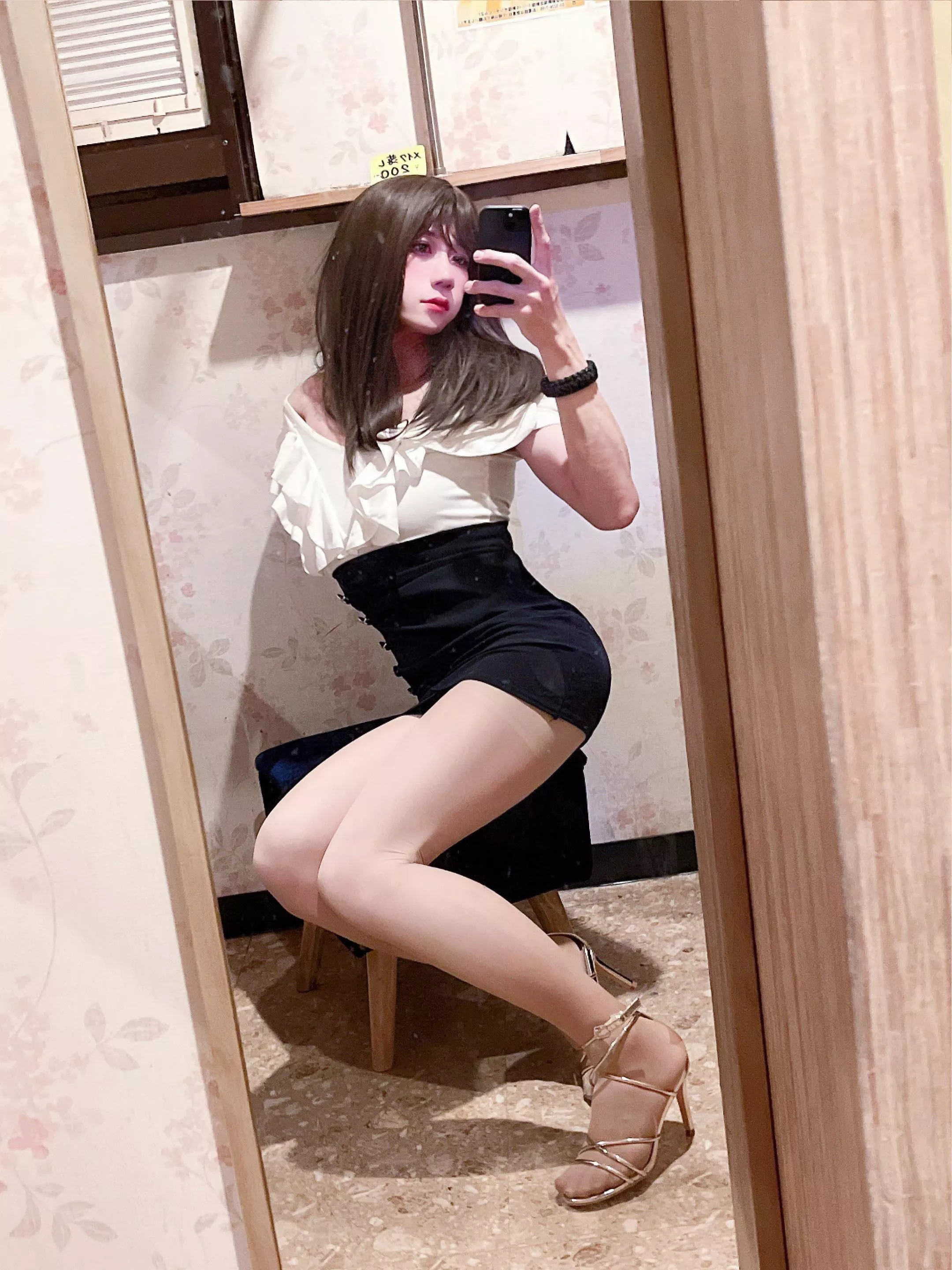 I bought a new wig and heels
