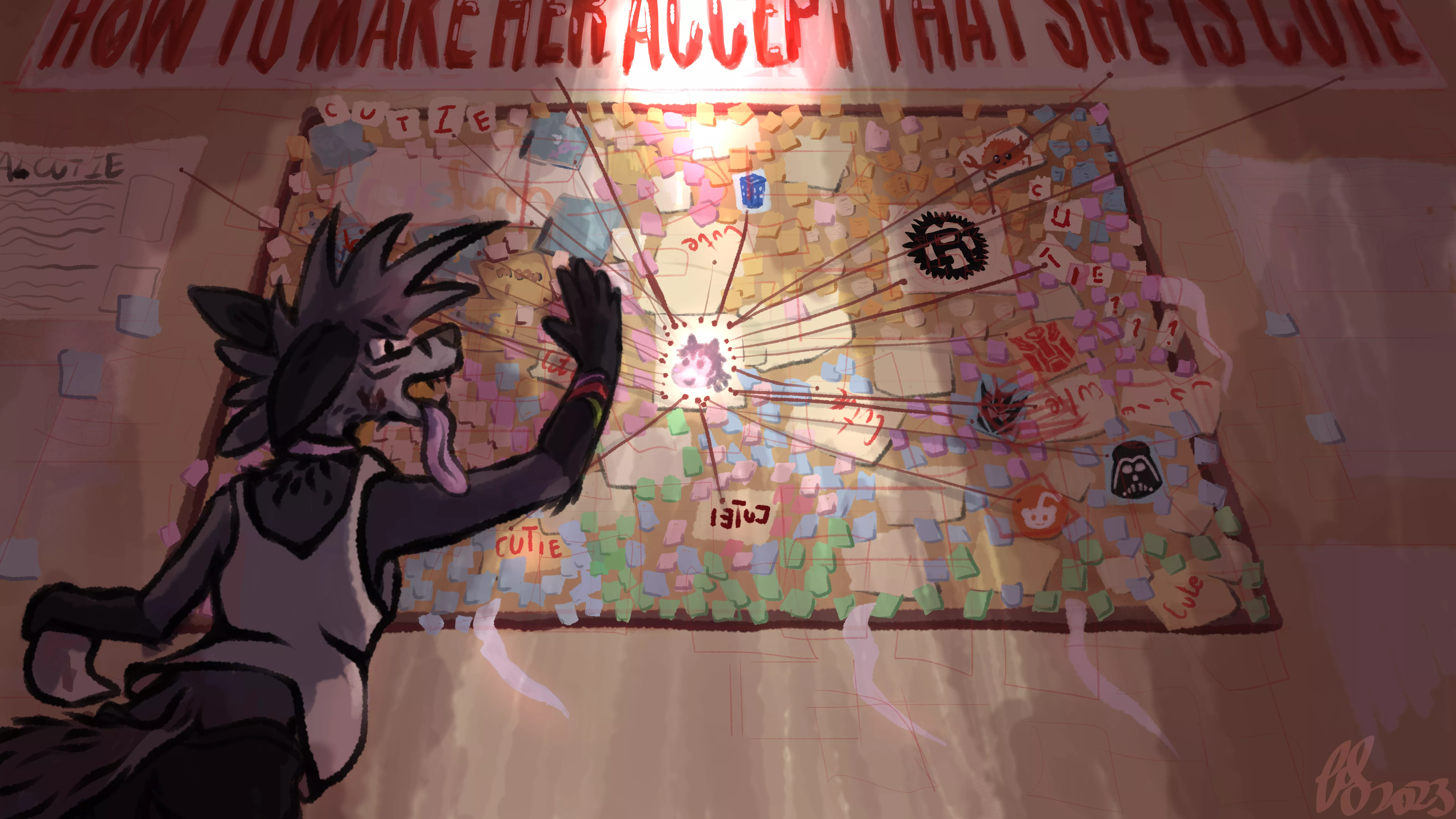 I must make her accept! (Art by me, @FurrySoren on Twitter)