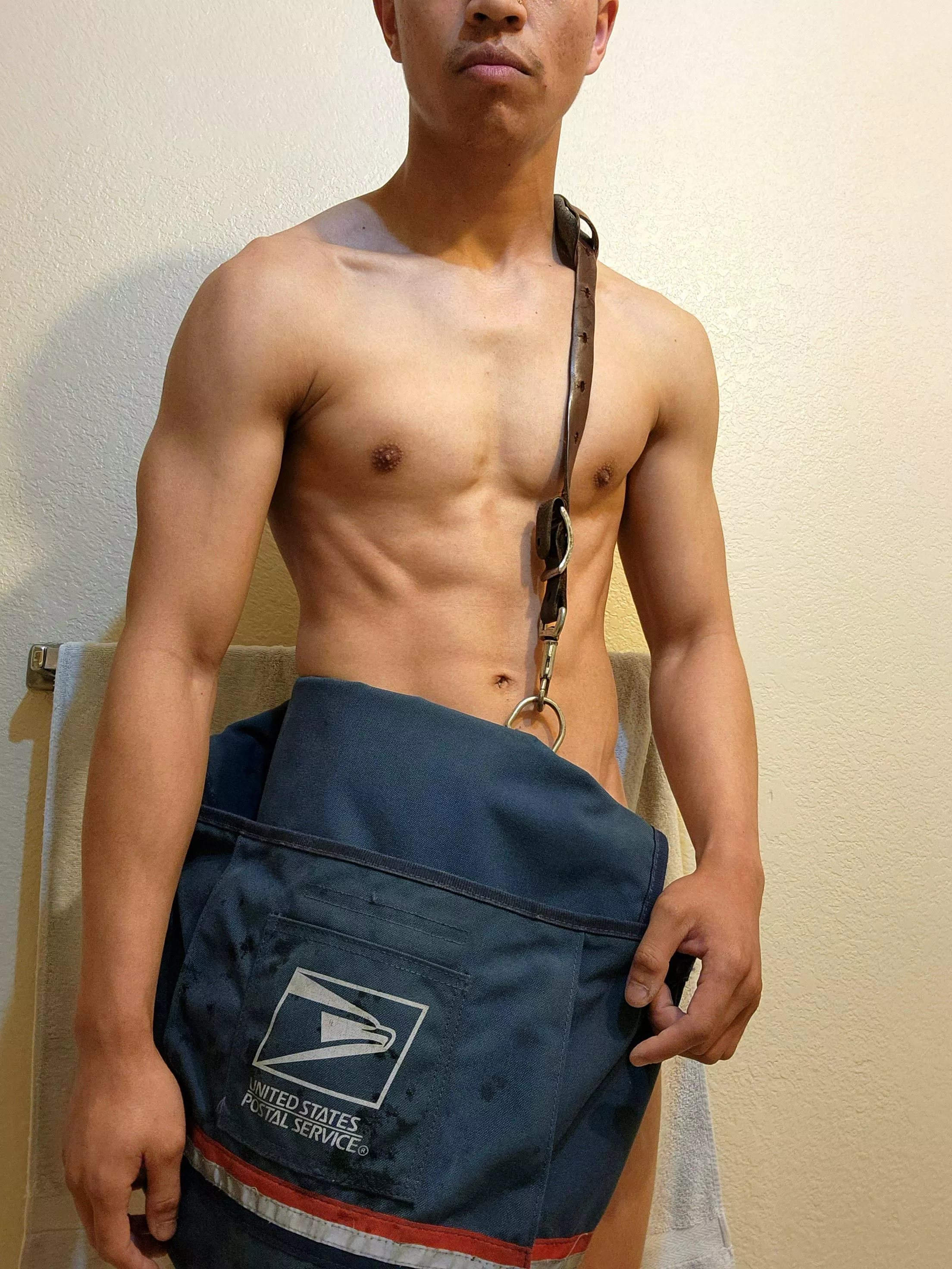 I need your signature for this package. [M]
