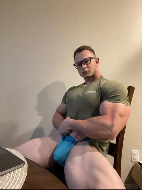 I spread my legs to assert dominance