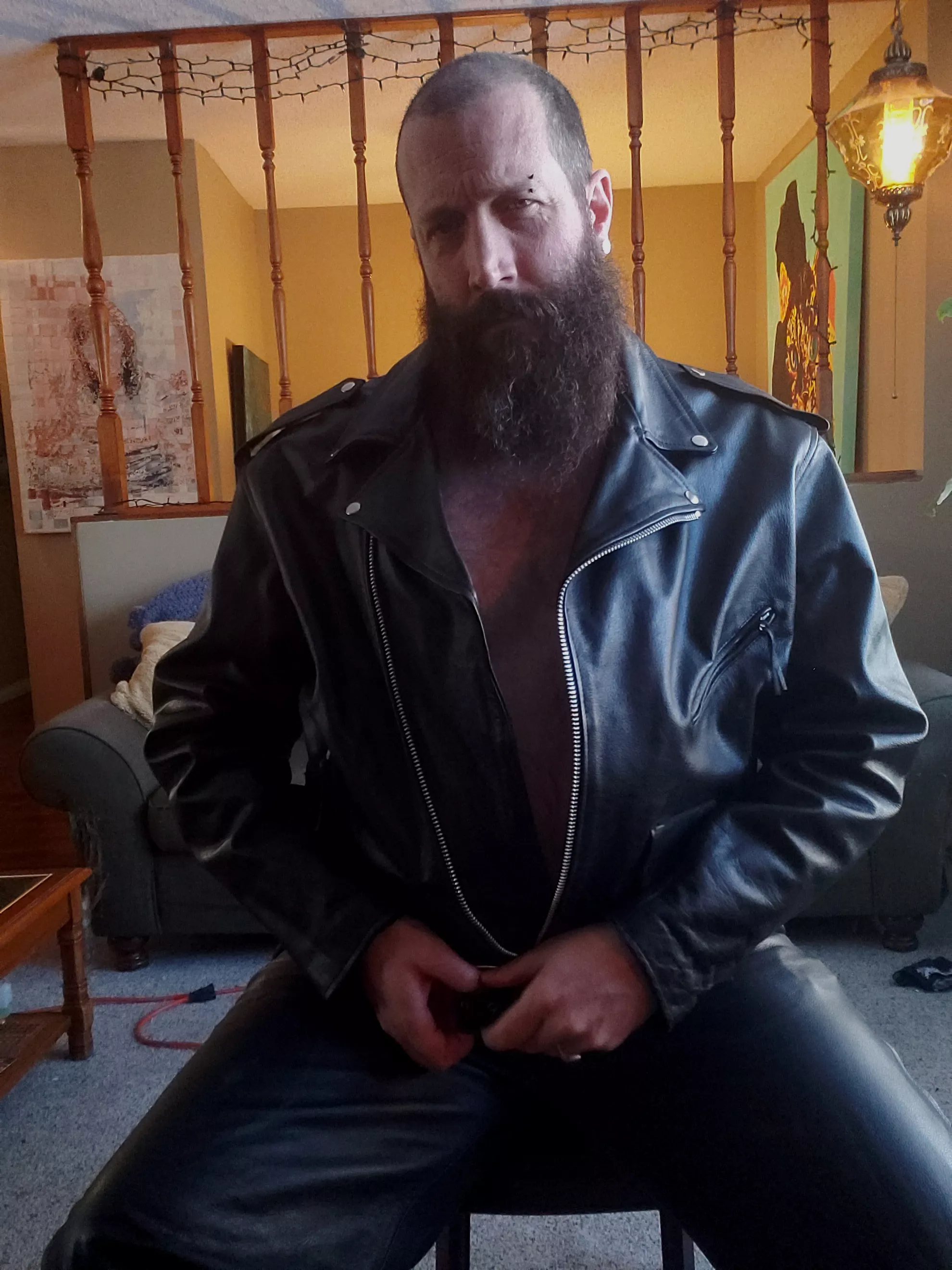 In my leather