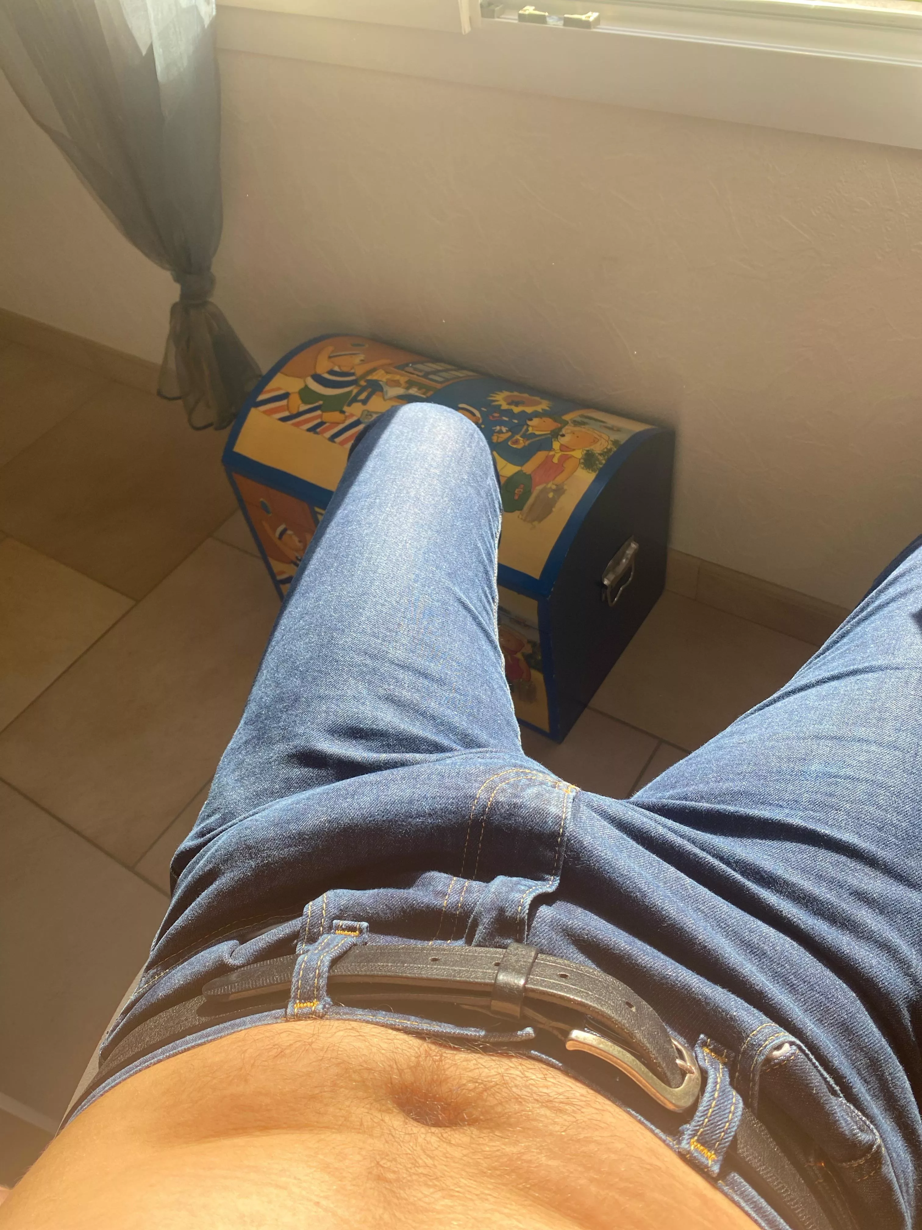 In pants