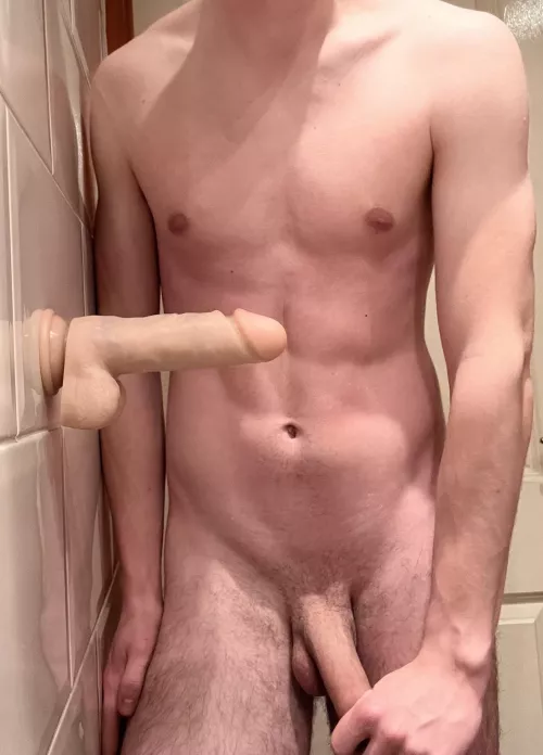 Just a boy with his first toy