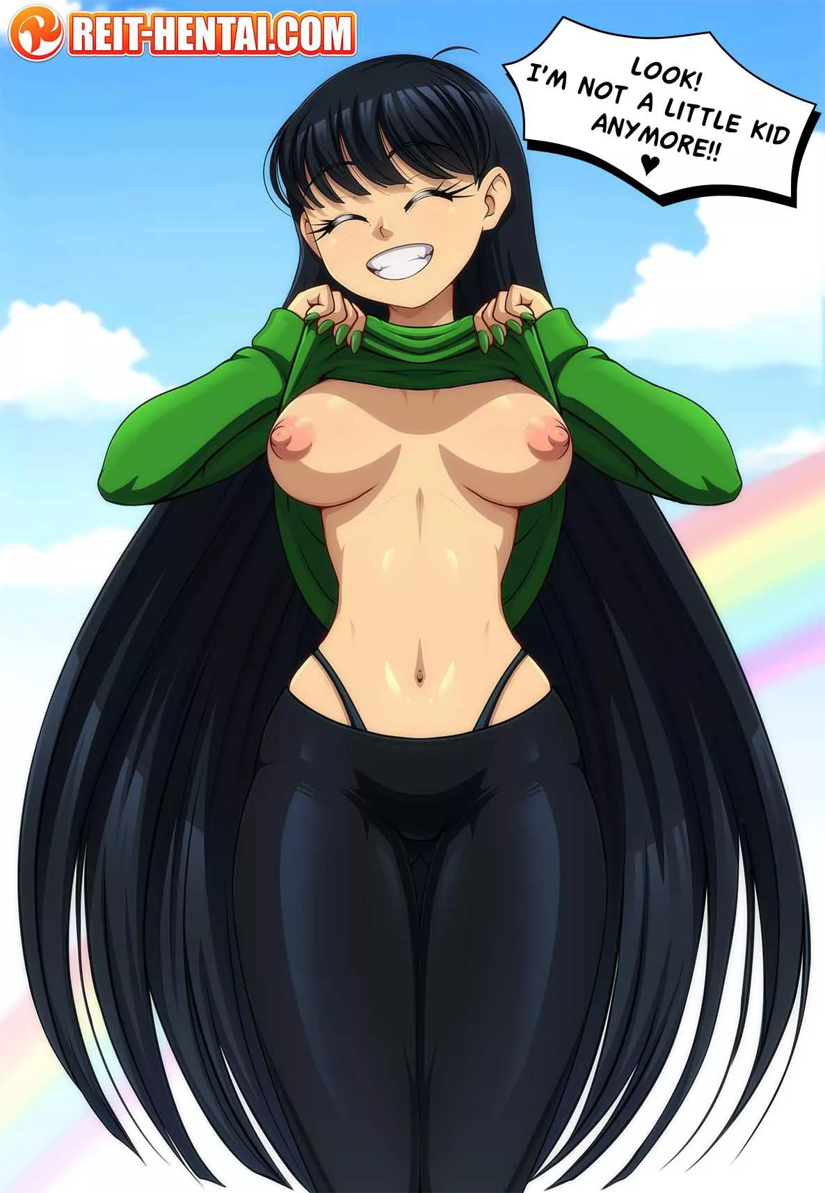 Kuki Sanban is flashing her tits (Reit) [Codename Kids Next Door]