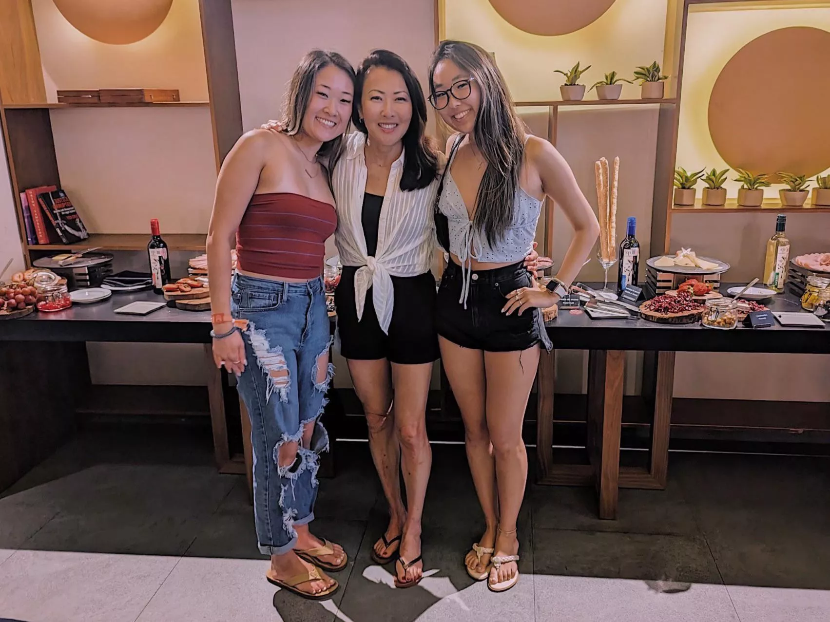 Mother and daughters