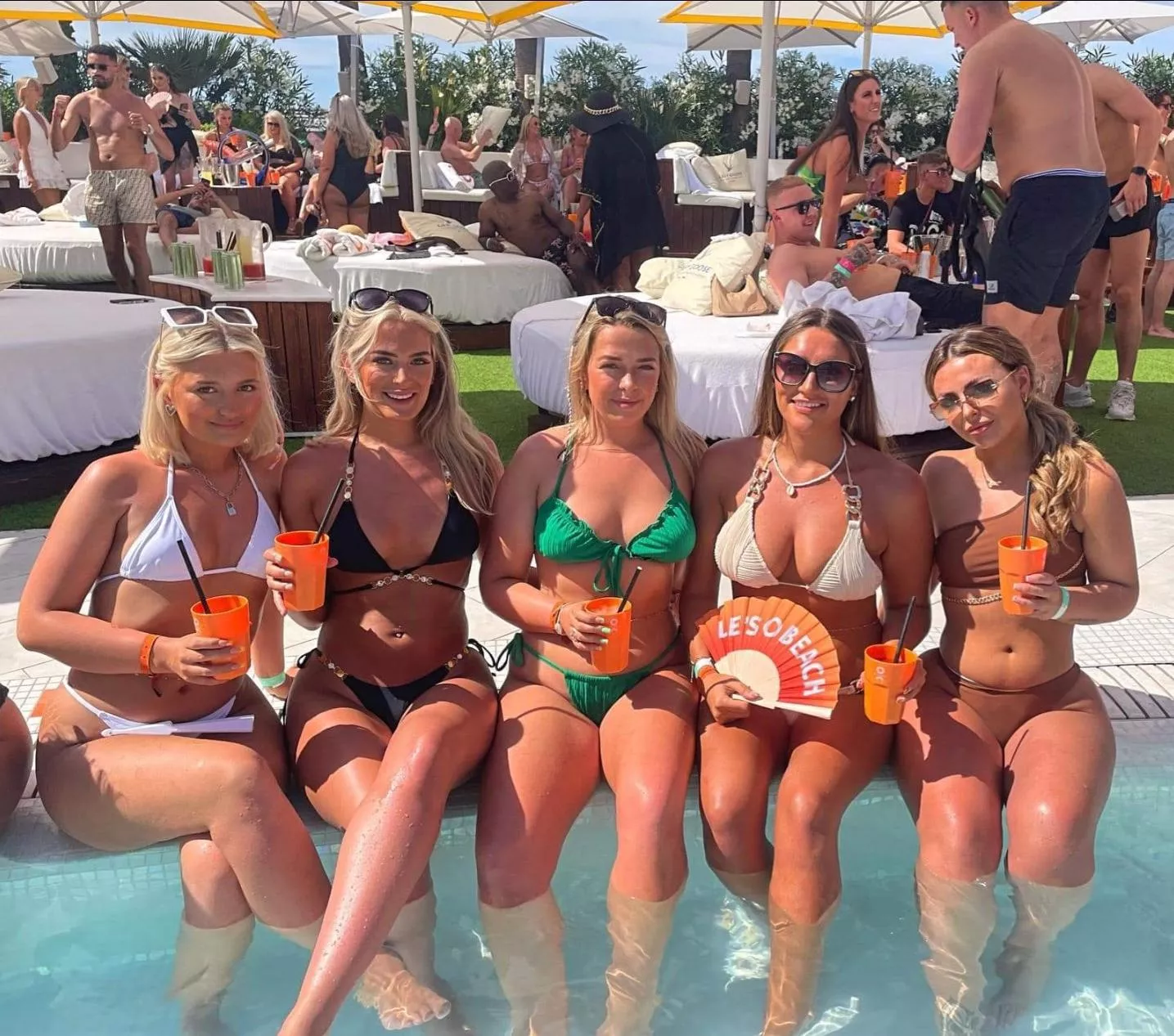 Poolside fun.