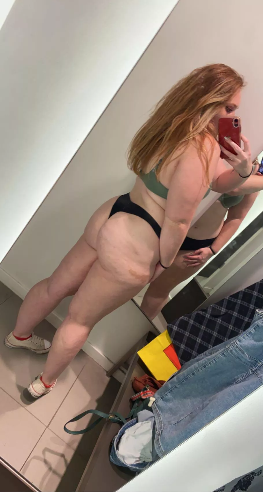 wish someone would have walked into the dressing room…