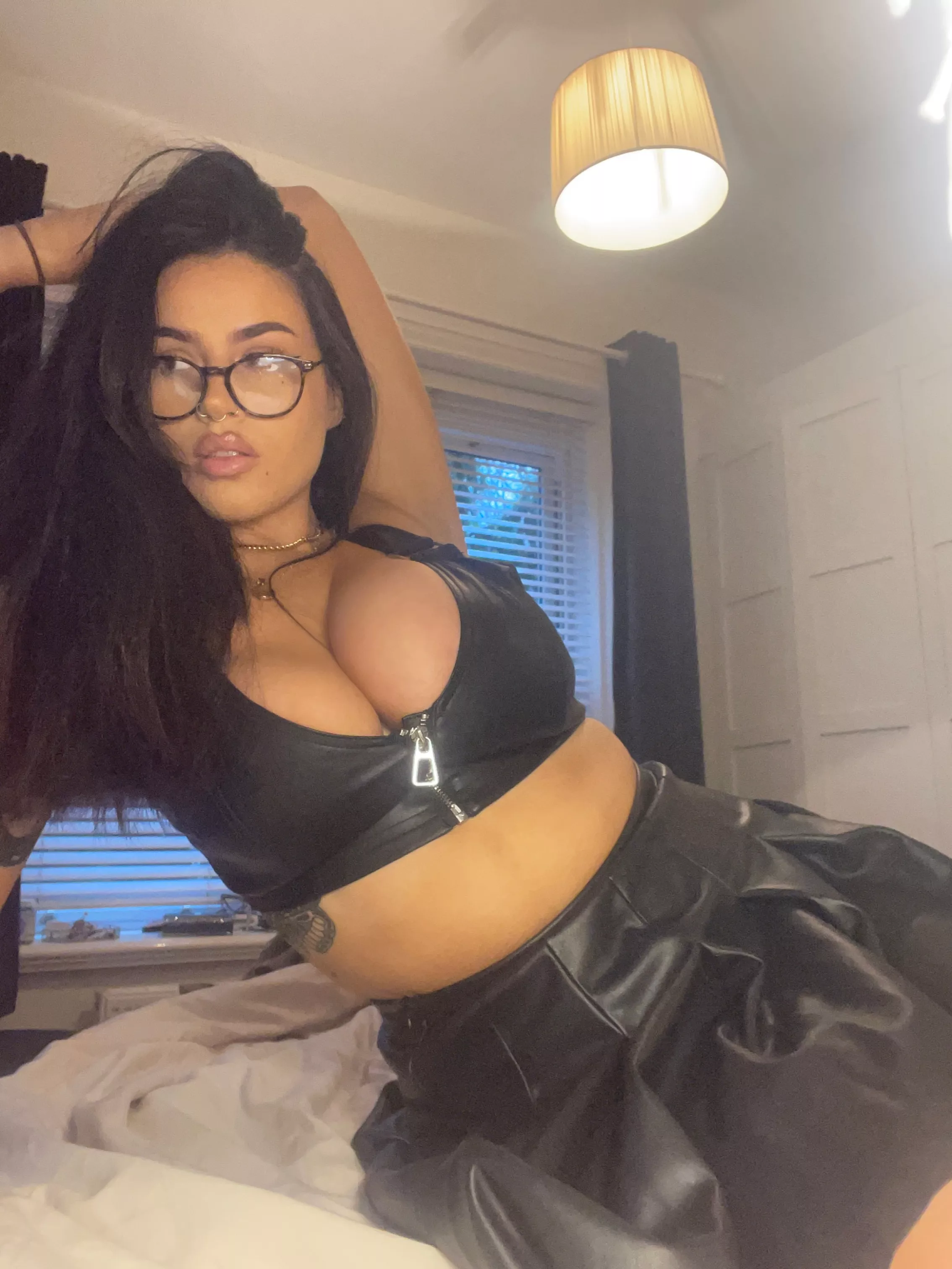 Are you bored of seeing my leather bra yet?