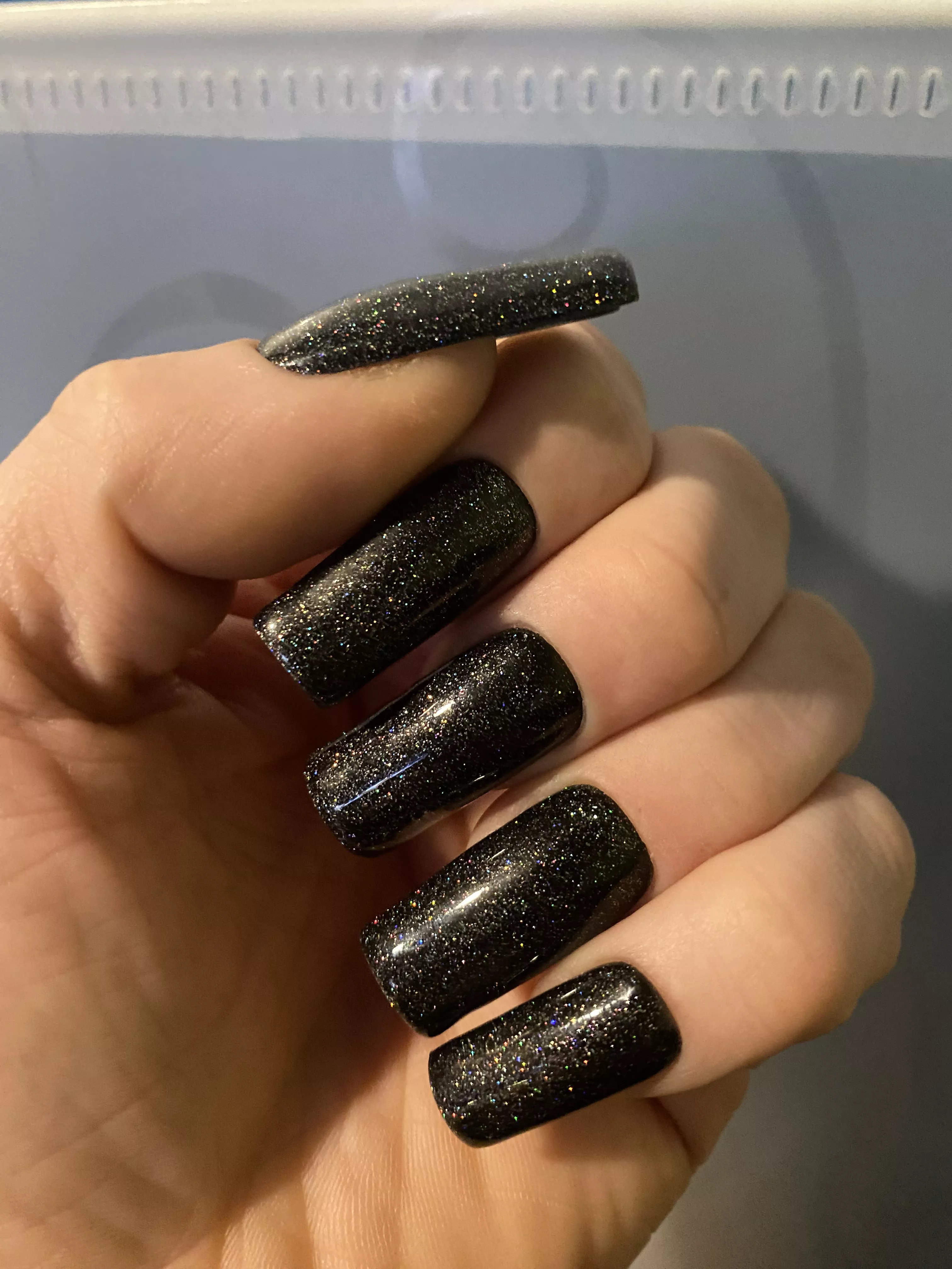 Black glitter