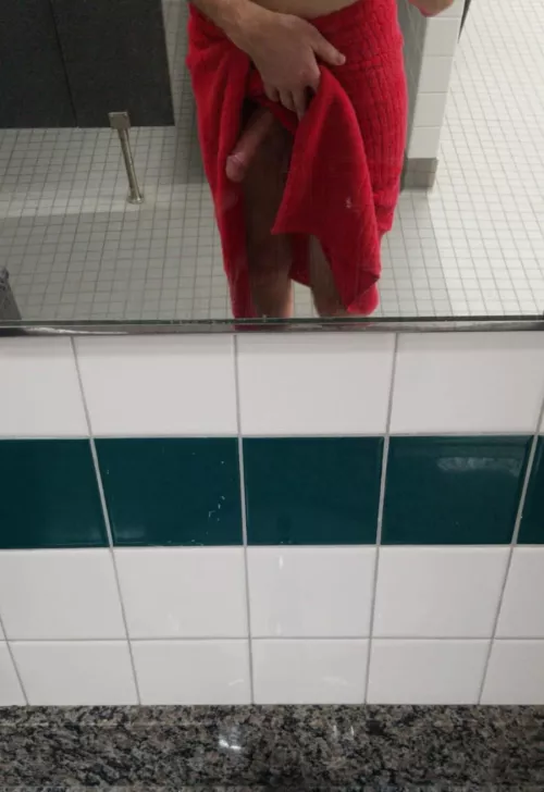 Flashing in the locker room