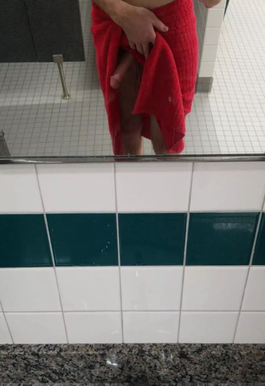 Flashing in the locker room