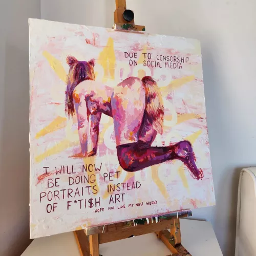 'I am a pet portrait artist' by me