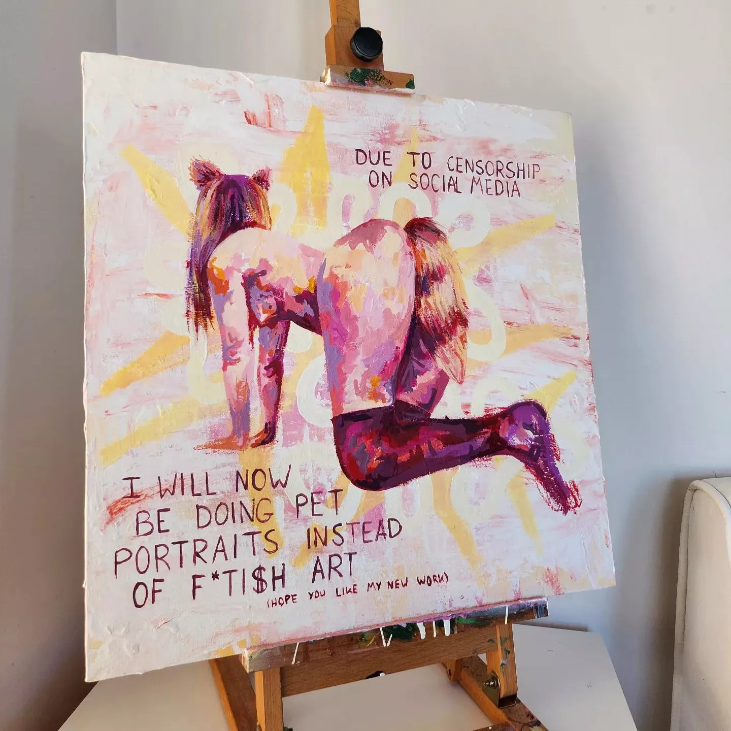 'I am a pet portrait artist' by me