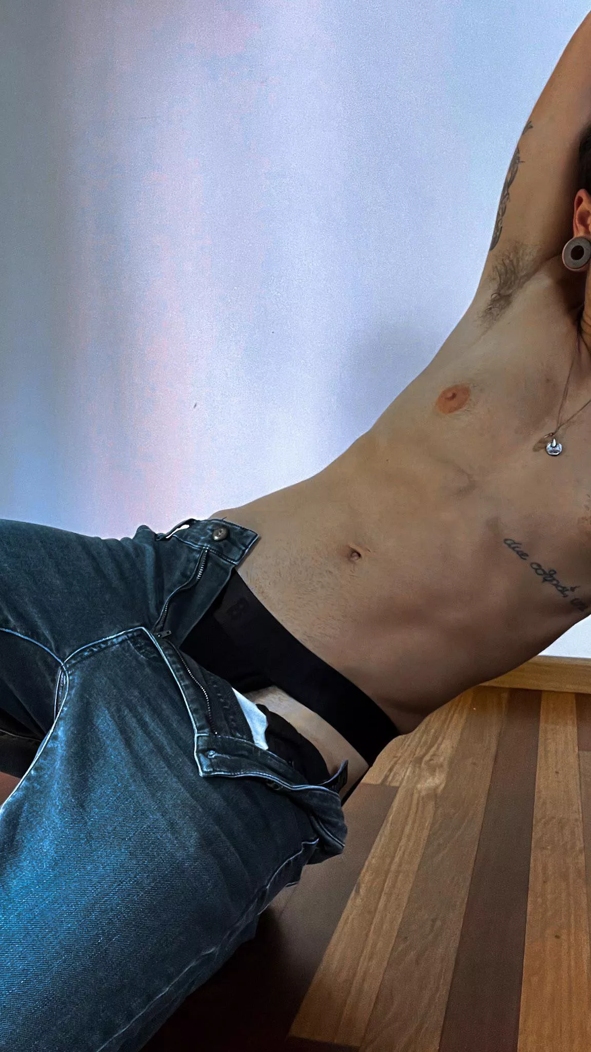 Jock strap and jeans 🔥